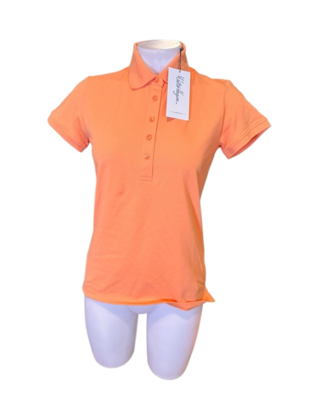 Women's Walter Hagen Orange Polo Top Size S